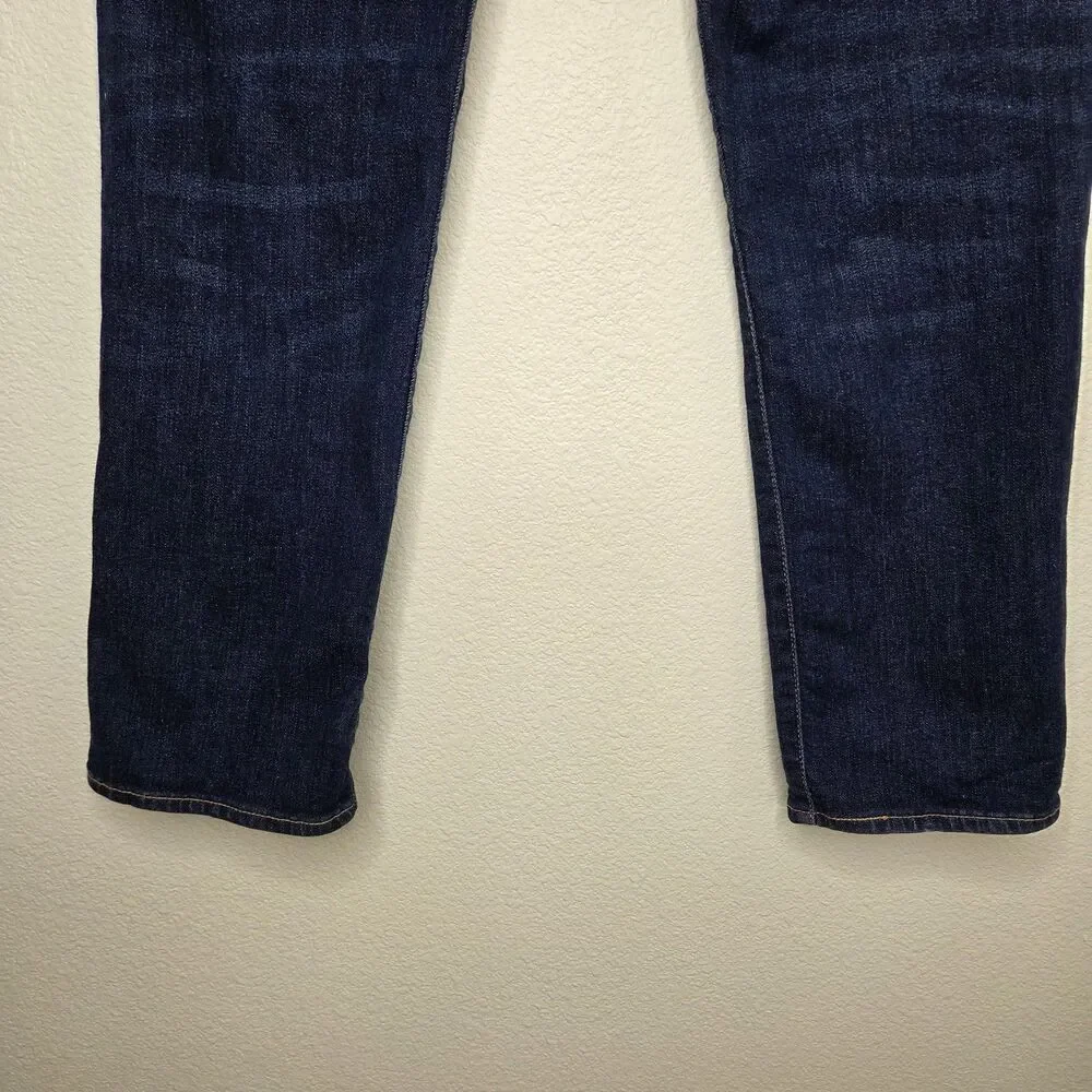 Levi's 541 Jeans Mens 31x32 Athletic Taper Fit Distressed Dark Wash Denim Blue